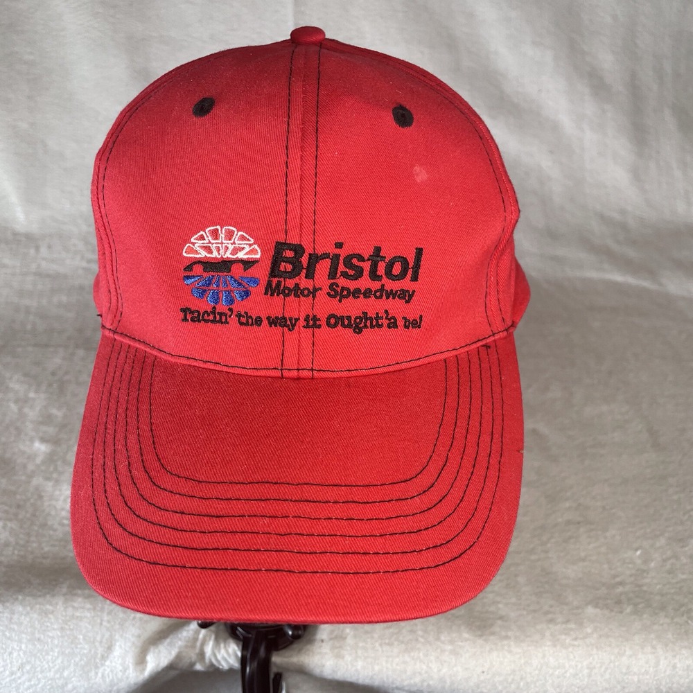 Bristol Motor Speedway Havoline Racing Hat Cap Red Adult Strapback Nascar R3